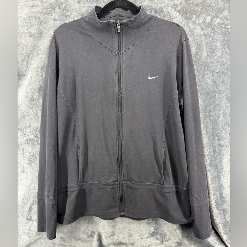 Nike Black Dry Fit Zip Up Track Jacket Size XXL RN # 56323 CA #05553
